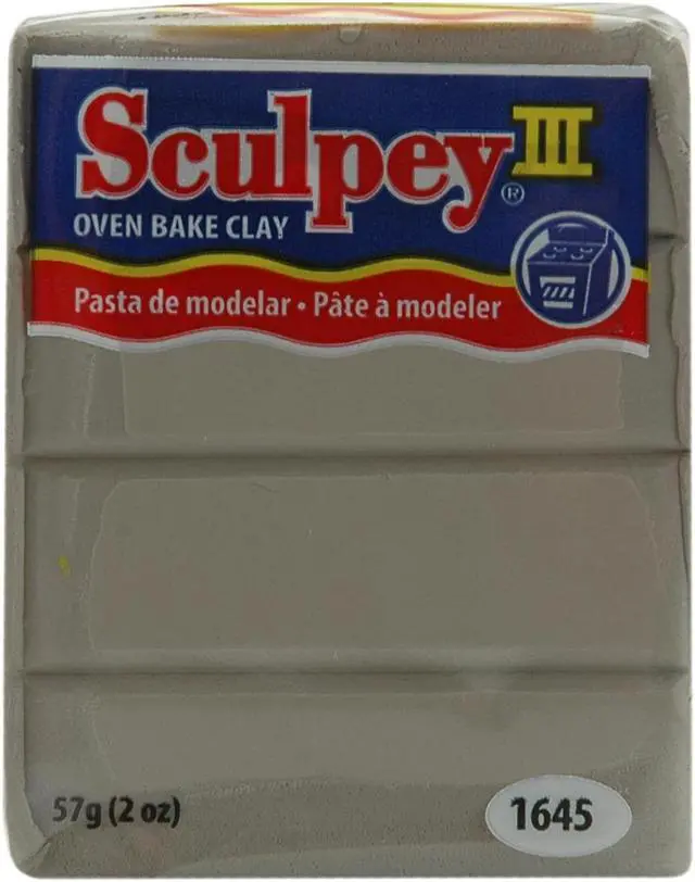 Alt view image 2 of 5 - Sculpey III Polymer Clay 2oz-Elephant Gray