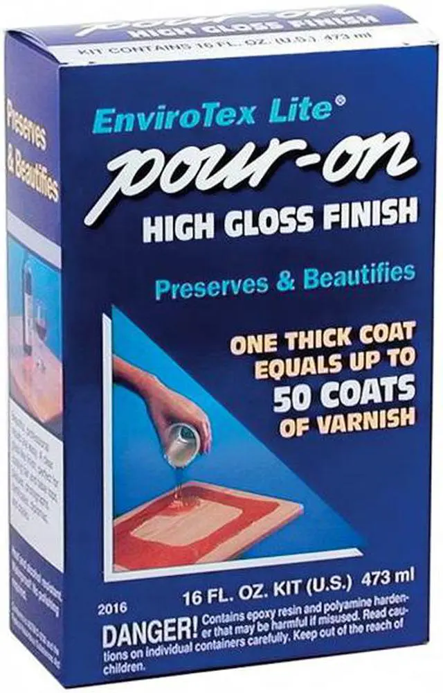 Alt view image 2 of 4 - EnviroTex Lite Pour-On High Gloss Finish-16 Ounces