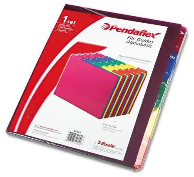 Alt view image 3 of 6 - Pendaflex Guide,Polyfle,A-Z,Ltr,Ast 40142