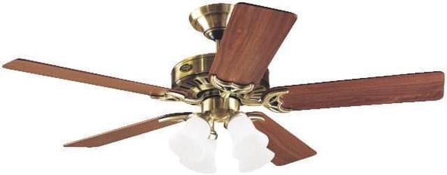 Alt view image 5 of 7 - 20182 The Studio Series 52 in. Antique Brass Ceiling Fan with Light