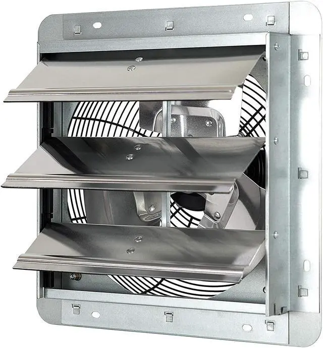 Main image of iLIVING 12 Inch Variable Speed Shutter Exhaust Fan, Wall-Mounted, 960 CFM, 1400 SQF Coverage Area (Power Cord Not Included)