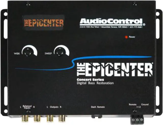 Alt view image 8 of 19 - AUDIOCONTROL EPICENTERBLACK Bass processor - black - Concert Series