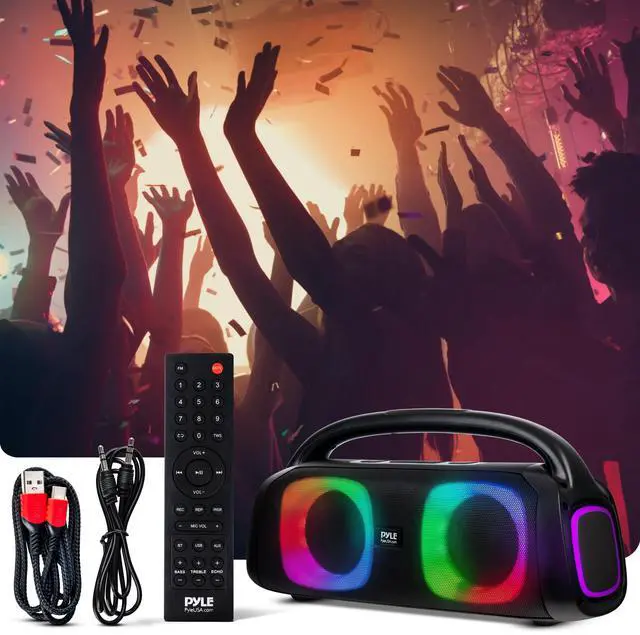 Alt view image 7 of 7 - Pyle Audio Soundcore Boom 2 - Boombox Bluetooth Speaker with True Wireless Stereo System - Enjoy Powerful Bass and Clear Treble - Large Bluetooth Speaker with LED Display - Model PPHP26HD - 160W