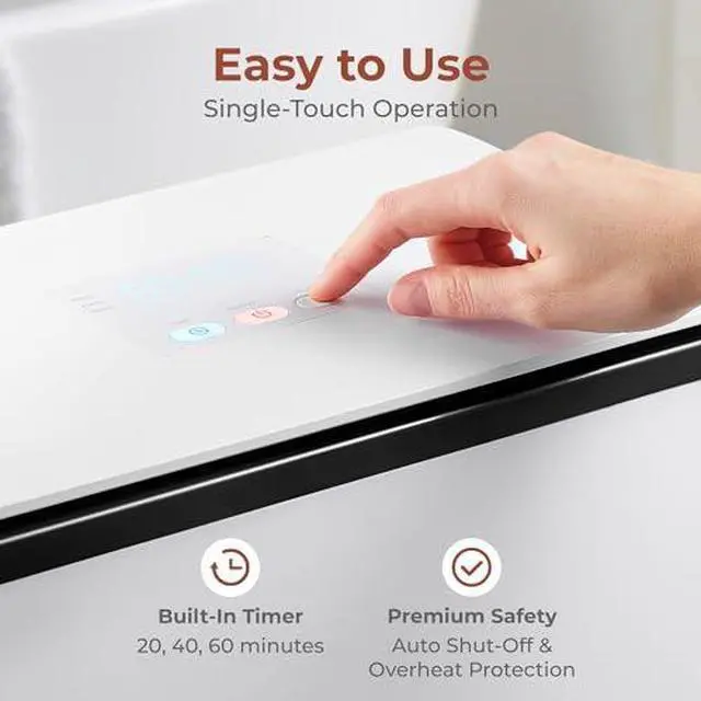 Alt view image 3 of 7 - SereneLife Luxury Rectangle Towel Warmer - Spa & Bathroom Heater with Custom Fragrance, Auto Shut-Off, Fits 2 large Towels, Blankets, Bathrobes, PJ's - Perfect Gift for Him & Her (Black)