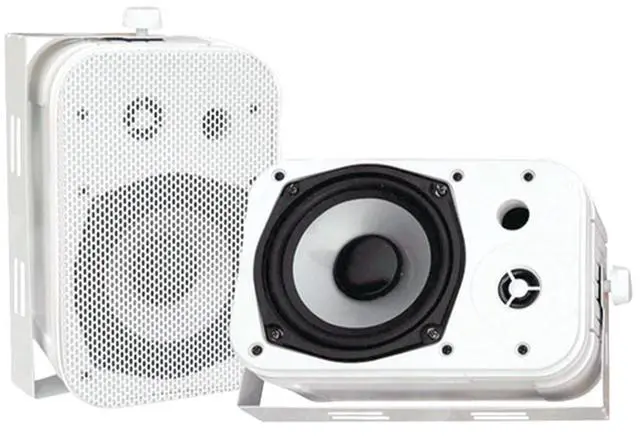 Alt view image 3 of 7 - Dual MXD13 Single DIN Bluetooth Marine MP3 AM/FM Stereo Receiver, Spa bezel, Adapter Plate, 22" Radio Antenna, Wire, 2x 5.25" 400W Max Indoor/Outdoor Waterproof Audio Speakers (White)