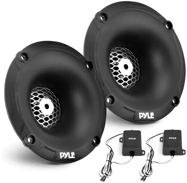 Alt view image 6 of 7 - Pyle PLMRB29B Single-DIN Marine Bluetooth USB/AUX MP3 AM/FM In-Dash Stereo Black Receiver W/Install Kit + Adapter Plate, 2x 8'' 320W Max Power Low Profile 2-Way Boat Black Speakers W/Wire, Antenna