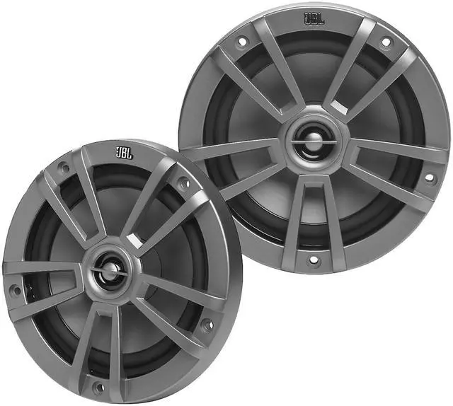 Alt view image 3 of 7 - JVC KD-X560BT Single-DIN Marine Bluetooth USB/AUX MP3 AM/FM Radio Digital Media Stereo Receiver W/White Cover, 4x 6.5" 180W Max Power 2-Way Boat Gray Speakers, 4-Channel Amplifier W/Kit, 22" Antenna