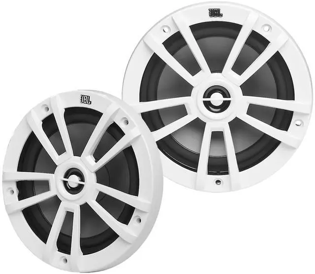 Alt view image 3 of 6 - JVC KD-X560BT Single-DIN Marine Bluetooth USB/AUX MP3 AM/FM Radio Digital Media Stereo Receiver W/White Cover, 4x 6.5" 180W Max Power 2-Way Multi-Element Boat White Speakers W/50 Feet Wire, Antenna