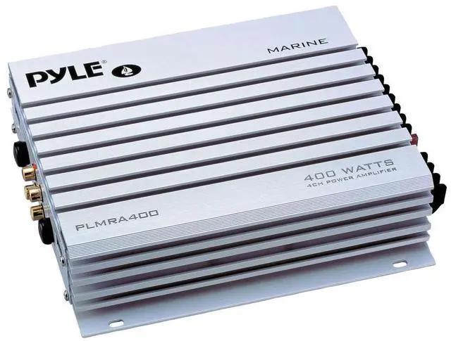 Alt view image 7 of 7 - Pyle PLRMR23BTW Single-DIN Bluetooth Marine USB/AUX MP3/SD AM/FM Radio Stereo Receiver W/White Cover, 4x Connexx SPM5C 5.25" 20W RMS Polycone White Boat Speakers, 4 Channel Amplifier W/Kit, Antenna