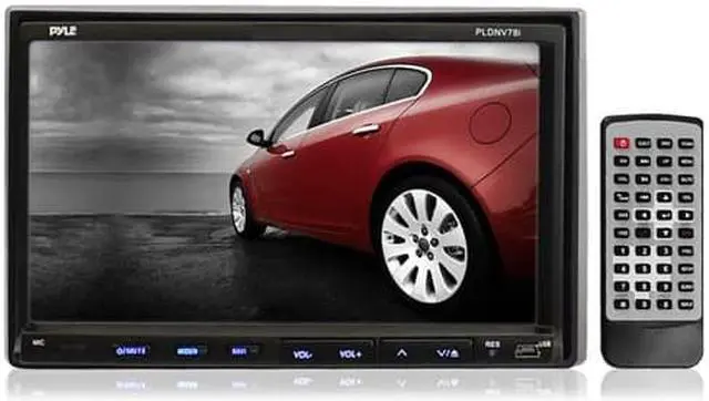 Alt view image 6 of 10 - Pyle PLDNV78I 7" Double-DIN Touchscreen LCD Monitor w/ DVD/CD/MP3/MP4/USB/SD/AMFM/RDS/Bluetooth & GPS