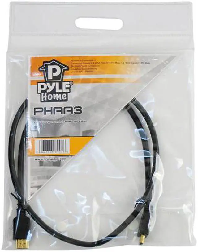 Alt view image 5 of 11 - Pyle Phaa3 3' Hdmi Cable Male To Male Connectors