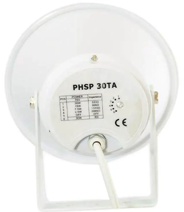 Alt view image 3 of 12 - NEW PYLE PHSP30TA 9.4" 30W INDOOR OUTDOOR 70 VOLT POWER HORN 30 WATT