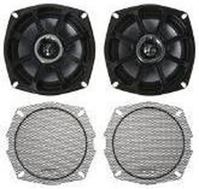 Alt view image 4 of 20 - Kicker 10 PS5250 2-Ohm 5 ¼" 2-way Marine Speakers