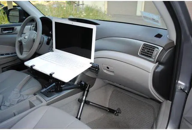 Alt view image 4 of 15 - Mobotron MS-426B Standard Car iPad Laptop Mount Holder Stand with USB cooling fan, Supporting Brace, and Screen Stabilizers