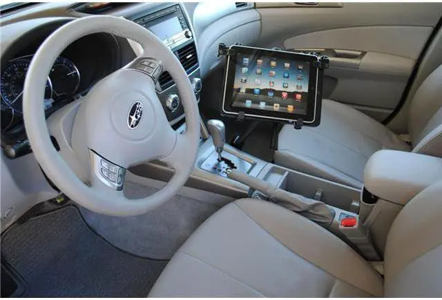Alt view image 3 of 15 - Mobotron MS-426B Standard Car iPad Laptop Mount Holder Stand with USB cooling fan, Supporting Brace, and Screen Stabilizers
