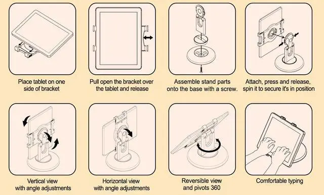 Alt view image 3 of 11 - Mobotron iPad / Tablet Station - MH-202