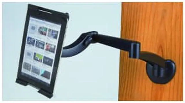Alt view image 3 of 9 - Mobotron Universal iPad / Tablet / Smartphone Wall-Mount Holder - MH-209 Black