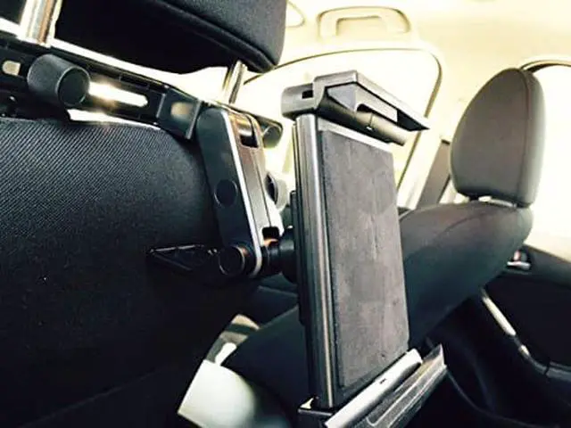 Alt view image 7 of 10 - Mobotron HM-200V Car Universal Tablet Headrest Mount
