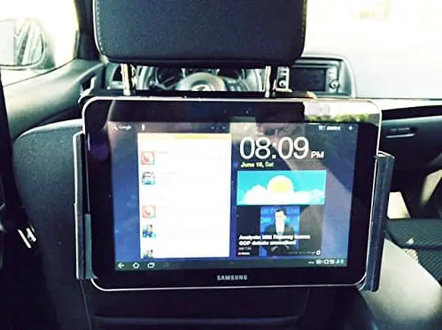 Alt view image 8 of 10 - Mobotron HM-200V Car Universal Tablet Headrest Mount