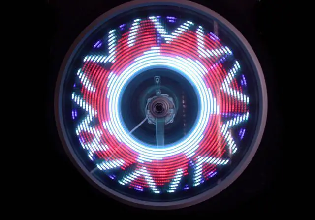 Alt view image 5 of 7 - Fantasma OWL BK-2071 Bicycle On-Wheel LED Imaging System  (20"~up) - Preprogrammed Images