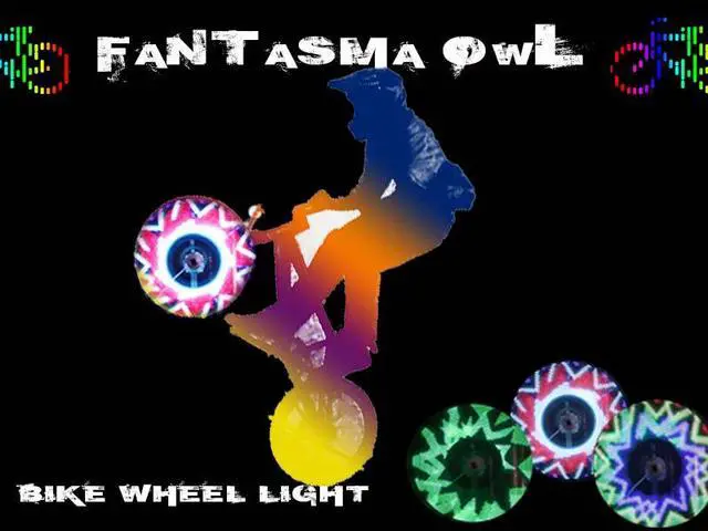 Alt view image 7 of 7 - Fantasma OWL BK-2071 Bicycle On-Wheel LED Imaging System  (20"~up) - Preprogrammed Images