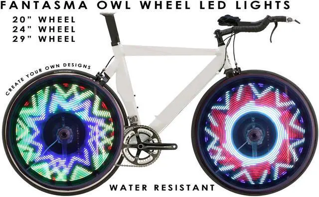 Main image of Fantasma OWL BK-7082 Bicycle On-Wheel LED Imaging System  (700c~up)