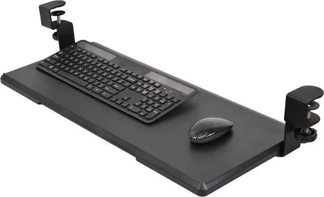 Alt view image 3 of 6 - Mobotron Under-desk Keyboard Clamp Tray Electronic Device Platform