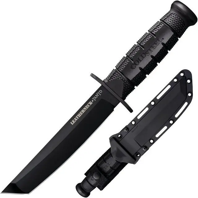 Alt view image 8 of 11 - Cold Steel Leatherneck Fixed Blade 7.0 in Black Polymer Hndl