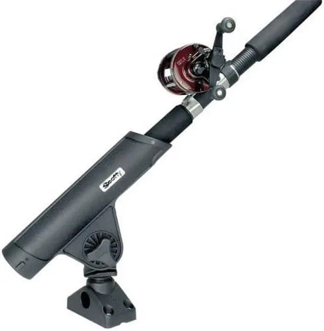 Alt view image 2 of 5 - Scotty Rodmaster Ii Rod Holder Black W/ 241 Side/Deck Mount