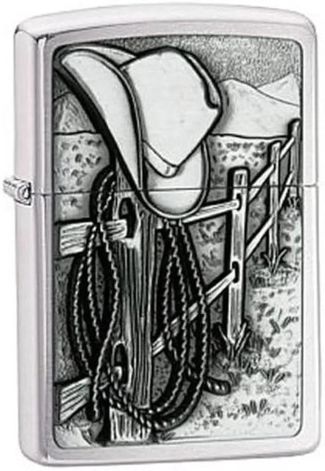 Alt view image 8 of 20 - Zippo ZOZO24879 Lighter Resting Cowboy World Famous Lighters