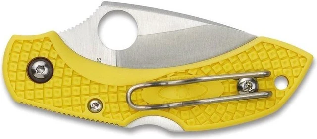 Alt view image 2 of 18 - Spyderco Dragonfly 2 Folder 2.25 in H1 Plain Yellow FRN Hndl