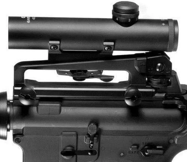 Alt view image 6 of 12 - Barska 4x20 M-16 Carry Handle/ Electro Sight Scope