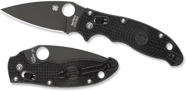 Alt view image 7 of 13 - Spyderco Manix 2 Lightweight Folding Knife w/3.37" Blk Blade