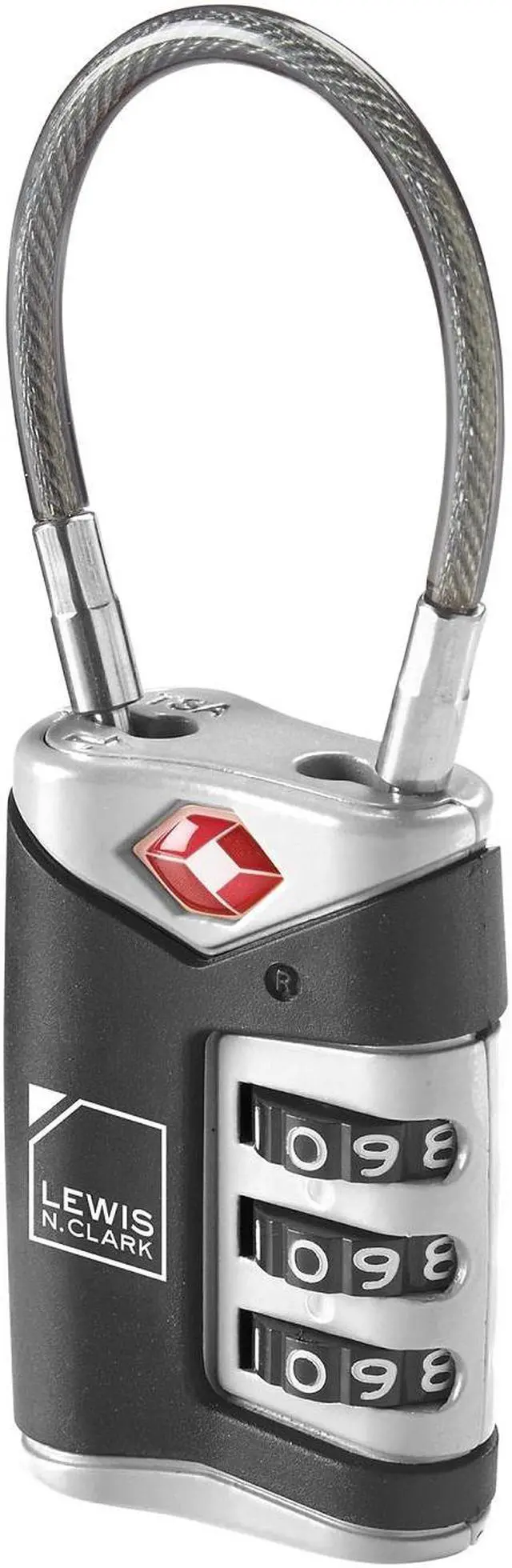 Alt view image 4 of 7 - Lewis N. Clark TSA Sentry® Cable Lock - 2 Pack