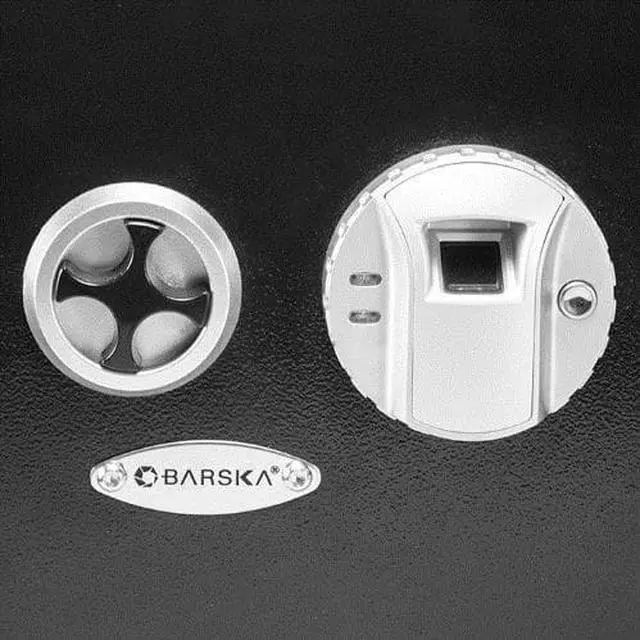 Alt view image 8 of 19 - Barska Black Biometric Wall Safe
