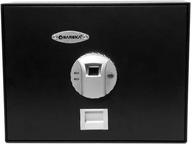 Alt view image 2 of 19 - Barska Top Opening Biometric Safe Black Top Opening Biometric Drawer Safe