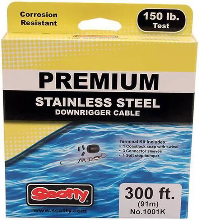 Alt view image 3 of 6 - Scotty 300ft Premium Stainless Steel Replacement Cable