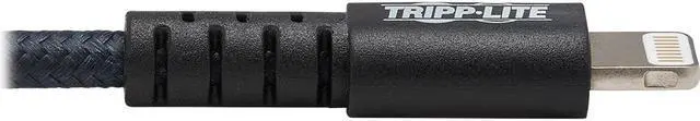 Alt view image 5 of 18 - Tripp Lite M100-006-GY-MAX Heavy-Duty USB Sync / Charge Cable with Lightning Connector - M/M, USB 2.0, UHMWPE and Aramid Fibers, Gray, 6 ft. (1.8 m)