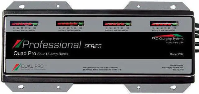 Alt view image 2 of 5 - DUAL PRO PROFESSIONAL SERIES 60A 4 BANK BATTERY CHARGER