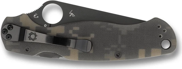 Alt view image 3 of 6 - Spyderco ParaMilitary 2 Digicam Knife C81GPCMOBK2