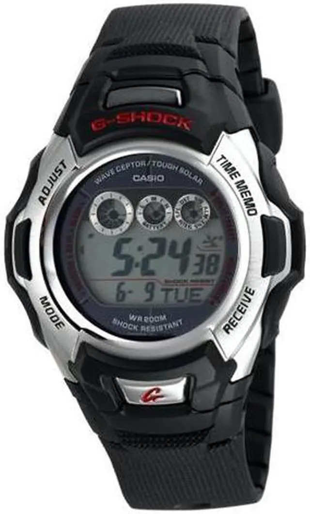 Alt view image 5 of 6 - CASIO GW500A-1V Black G-Shock Atomic Solar Watch with resin band