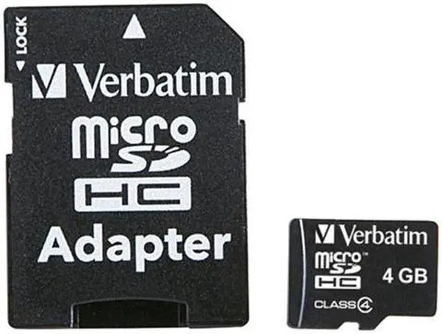 Main image of Verbatim 4GB 96726 microSD High Capacity (microSDHC) Card