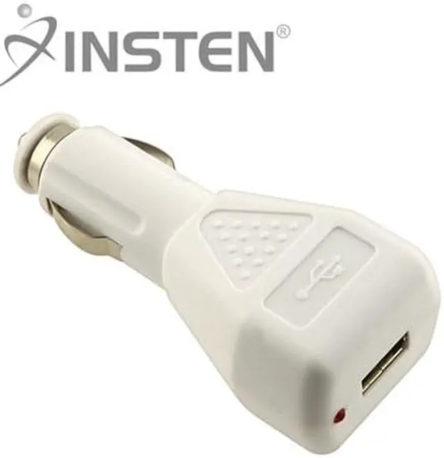 Main image of INSTEN Universal USB Car Charger Adapter, White