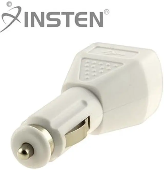 Alt view image 3 of 5 - INSTEN Universal USB Car Charger Adapter, White