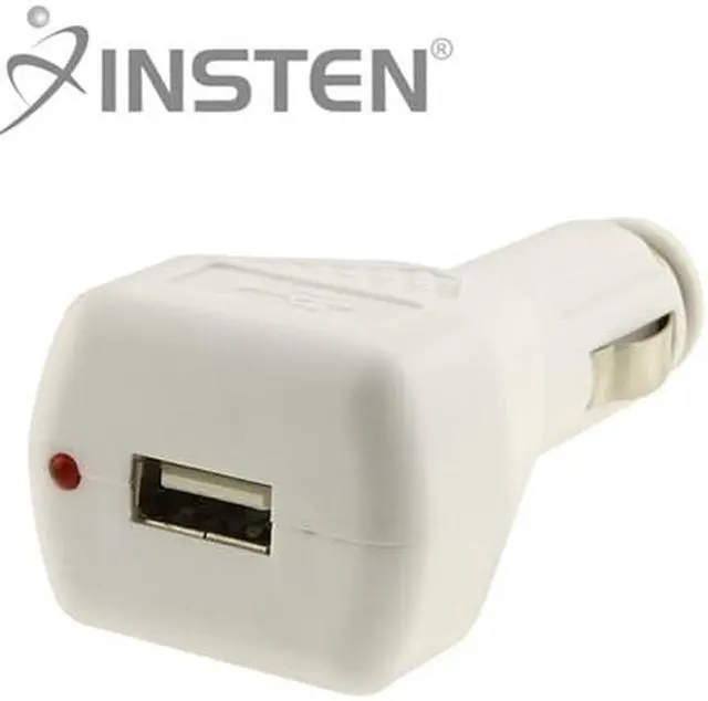 Alt view image 2 of 5 - INSTEN Universal USB Car Charger Adapter, White