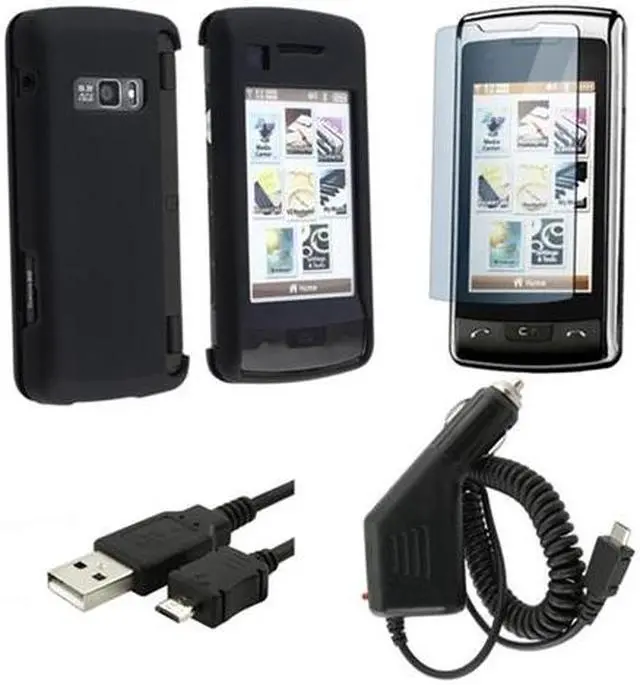 Main image of BLACK CASE+USB+FILM+CHARGER compatible with LG ENV TOUCH VX11000