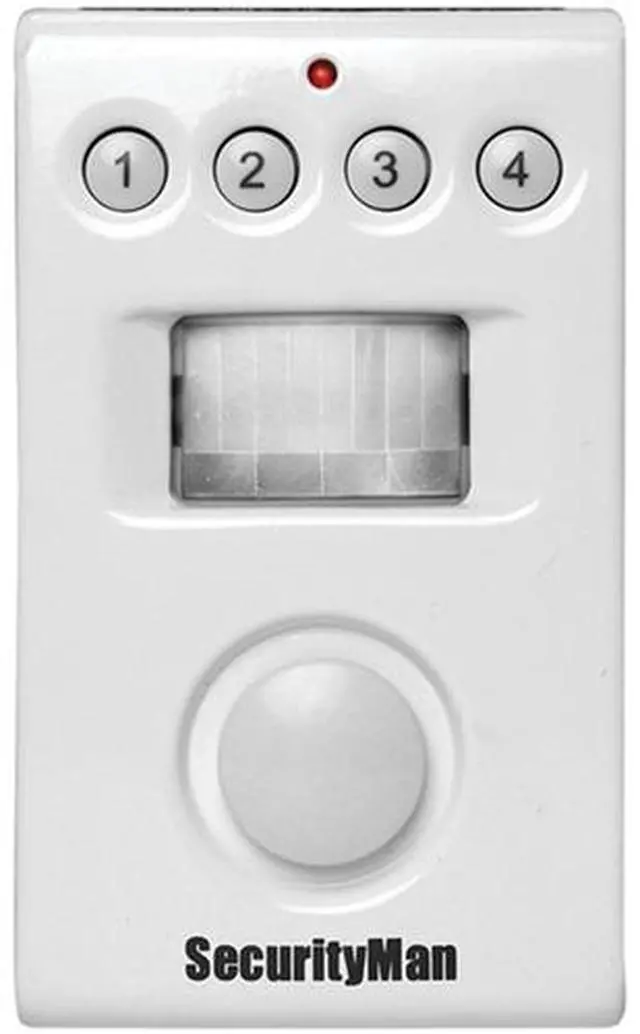 Alt view image 2 of 2 - SecurityMan SOLARPIR Indoor motion detection alarm system with solar panel White