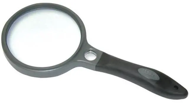 Alt view image 3 of 3 - Carson 2.5x Soft-Grip Magnifier with 10x Spot Lens, with Case SG-10
