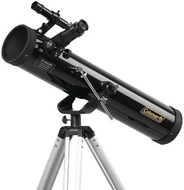 Alt view image 3 of 6 - COLEMAN C767K AstroWatch D76mm x 700mm Reflector Telescope Kit with Carrying Case