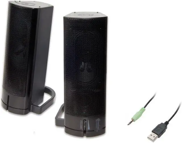Main image of Connectland USB Online Gaming Stereo Speaker w/ Magnetic Design 2 x 2.5 W Black